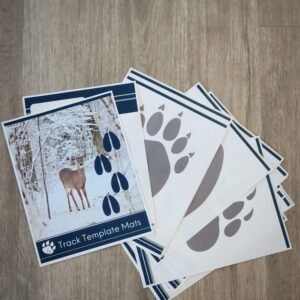 Winter Animal Track Template Mat