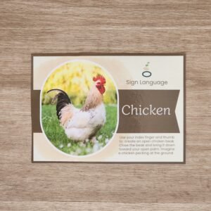 Chicken Sign Language Card - Free Download!!