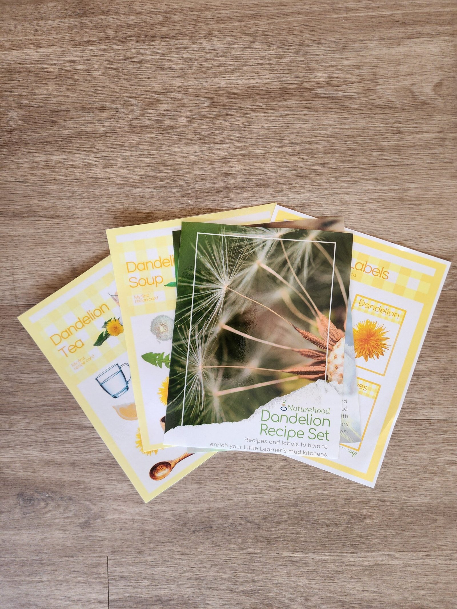 Dandelion Recipe and Label Set -Little Learners