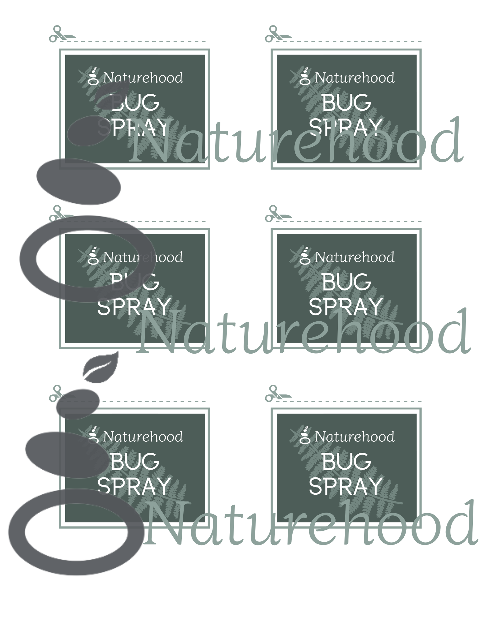 Camp Unit - Bug Spray Bottle Labels - Image 2