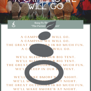 "A Camping We Will Go" Song Card - Freebie Alert