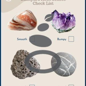 My First Backyard Rock Senses Checklist